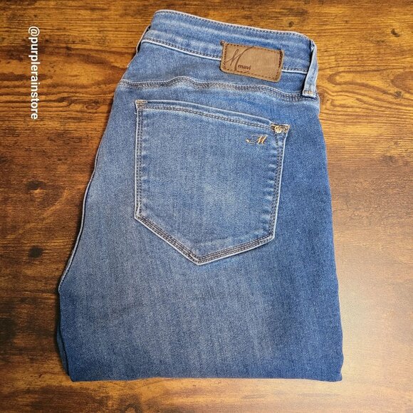 Mavi Jeans 27 Adriana Mid Rise Super Skinny Ankle Stretch Medium Light Wash - Picture 3 of 12